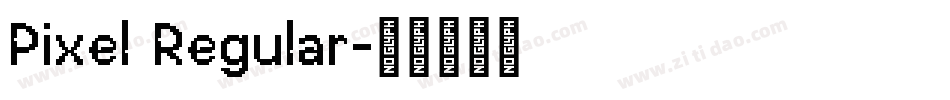 Pixel Regular字体转换